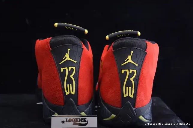Official Maikesneakers 654459-670 Retro Jordan Air Red 14 Challenge 0423